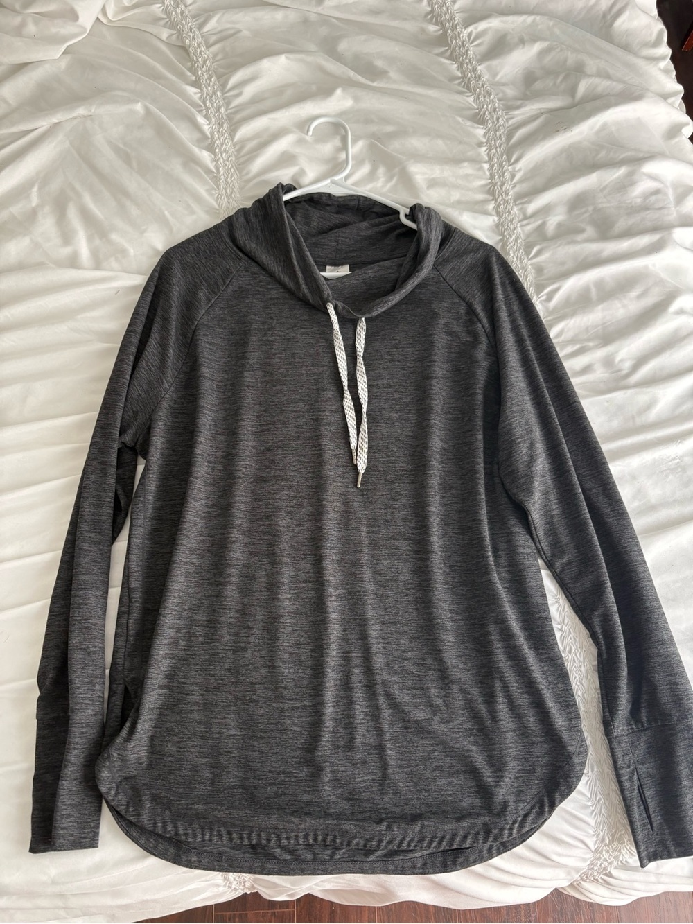 Men's Dark Gray Crewneck Pullover Hoodie Sweater